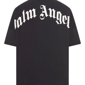 Palm Angels Black and White Graphic Tee